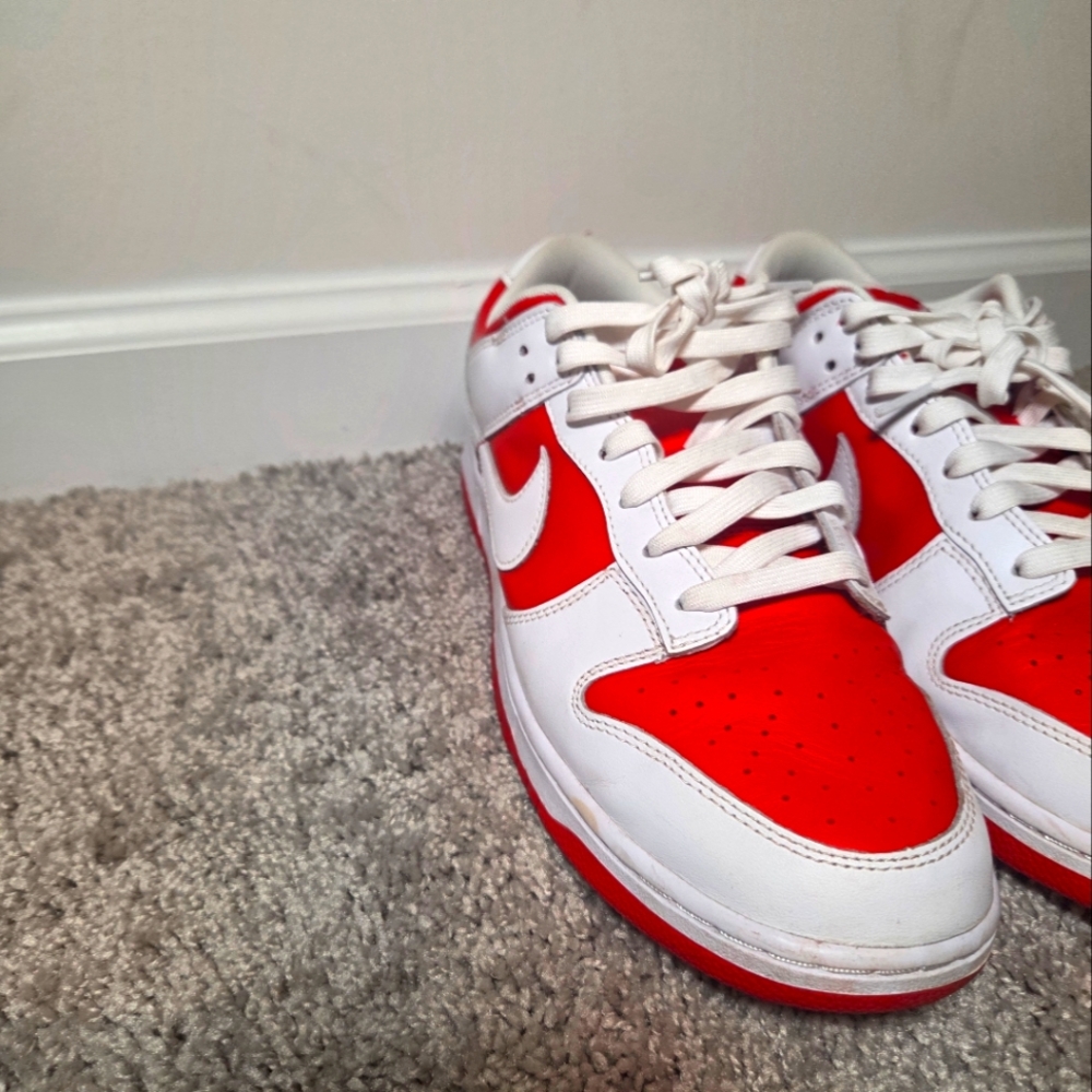 White And Red Nike Dunk Low